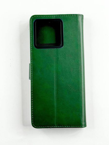 Шкіряний чохол книжка Retro на ZTE Blade V50 Vita зелений 095772 фото