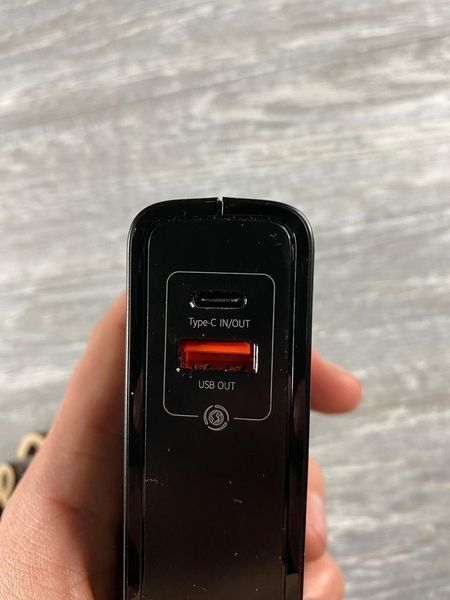 Мережевий зарядний пристрій + Power Bank Baseus GaN Charger 10000 мА&middot;год чорний 82558 фото