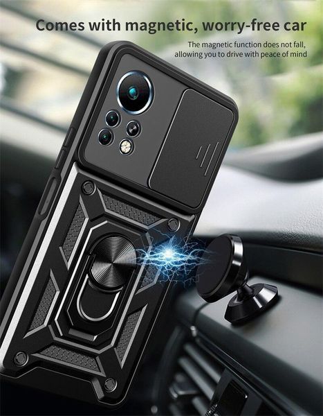 PC + TPU чохол Camshield armor для Infinix Note 12 / червоний 089227 фото