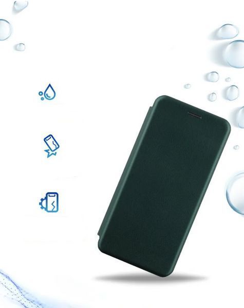 Чохол книжка Elegant book для Poco M6 (4G) / зелений 200313 фото