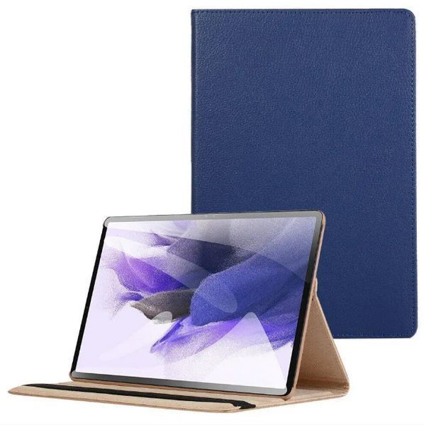 Шкіряний чохол книжка 360 для Samsung Galaxy Tab S10 FE (10.9") / синій 202890 фото