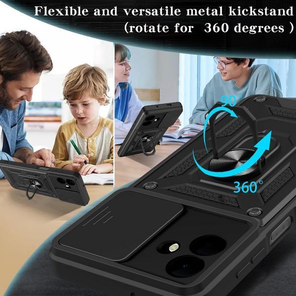 PC + TPU чохол Camshield Armor для Samsung Galaxy A07 (A075) / сірий 203407 фото