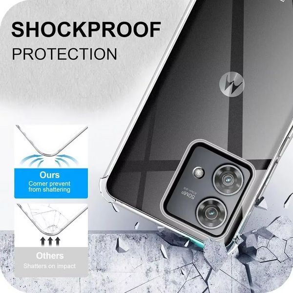 Противоударный чехол WXD для Motorola G55 (5G) / прозрачный 098863 фото