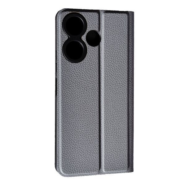 Чохол книжка Fibra case для Xiaomi Redmi 13 (4G) / сірий 097437 фото
