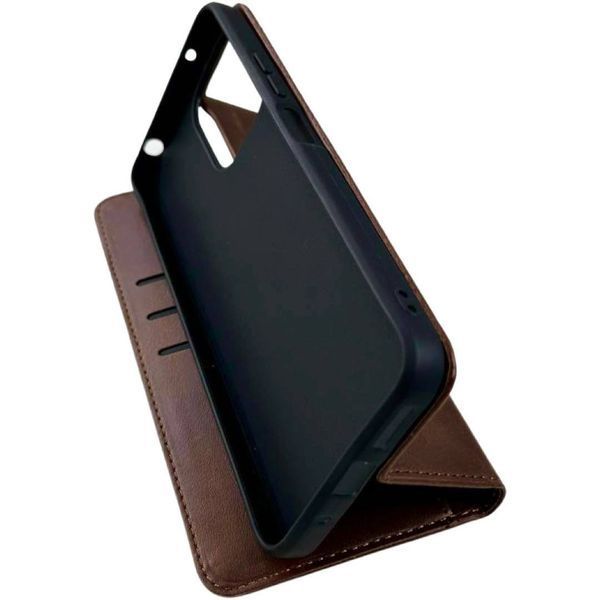 Чехол книжка Amsterdam для Xiaomi Redmi 12 коричневый 091231 фото