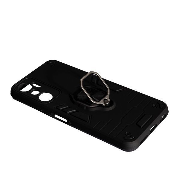 PC + TPU чехол New Transformer для Infinix Hot 20 черный 088328 фото