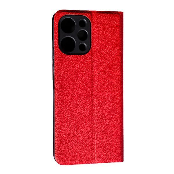 Чехол книжка Fibra case для Xiaomi Redmi 12 красный 094412 фото