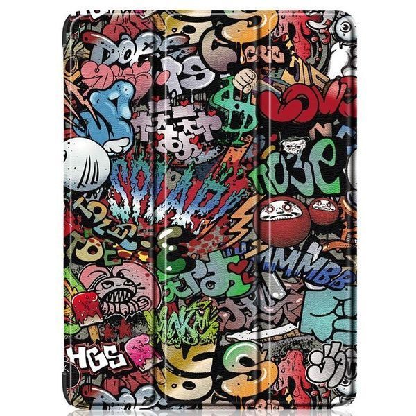 Шкіряний чохол книжка Crazy Horse на планшет OPPO Pad 2 (11.61") / graffiti 097718 фото