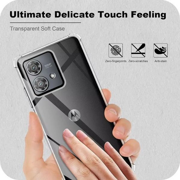 Противоударный чехол WXD для Motorola G55 (5G) / прозрачный 098863 фото