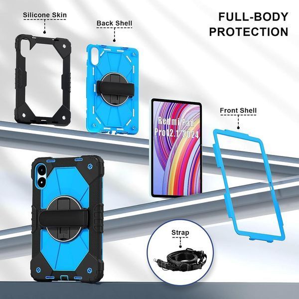 Чехол Protective force на Xiaomi Redmi Pad Pro (12.1") / голубой 097767 фото