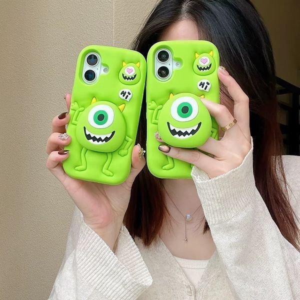 Гумовий 3D чохол для iPhone 15 / Mike Wazowski 098669 фото