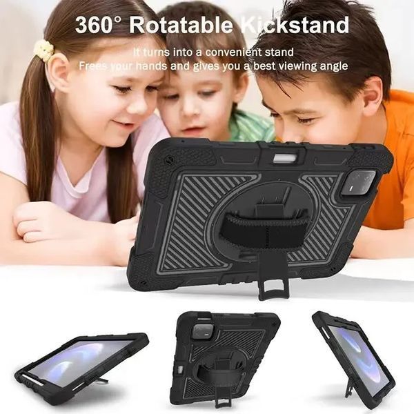 PC + TPU чехол Carbon Armor Cover Tablet на Xiaomi Pad 7 (11.2") / черный 099536 фото