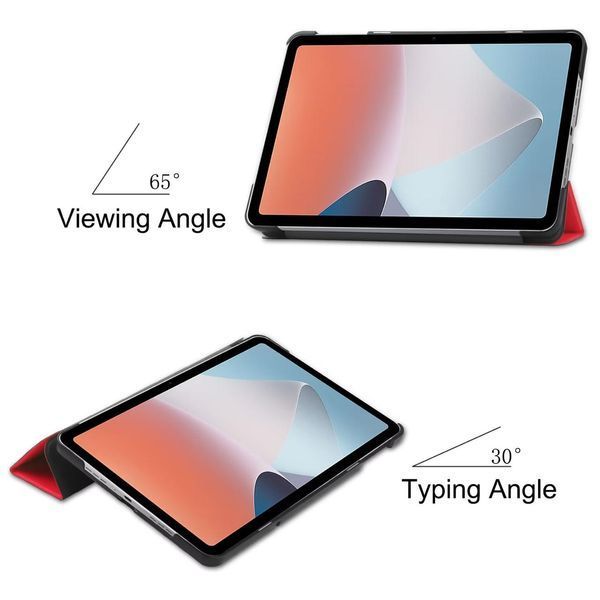 Шкіряний чохол-книжка Crazy Horse для Oppo Pad Air червоний 090031 фото