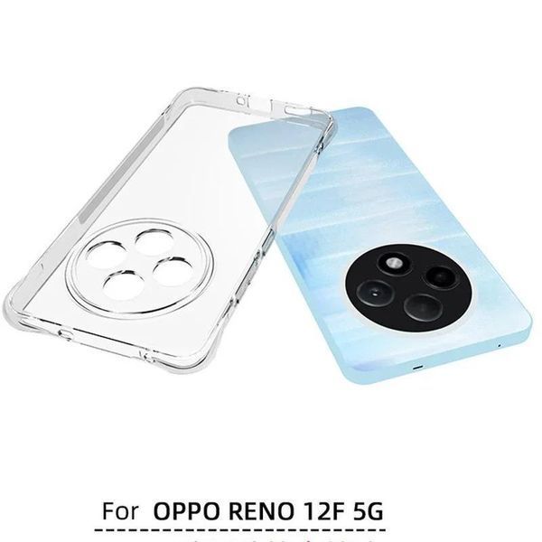 Чохол WXD силіконовий протиударний для OPPO Reno 12F (5G) / прозорий 097428 фото