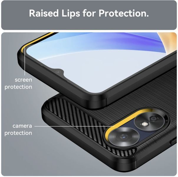 TPU чохол накладка Urban для OPPO A17 / чорний 087507 фото