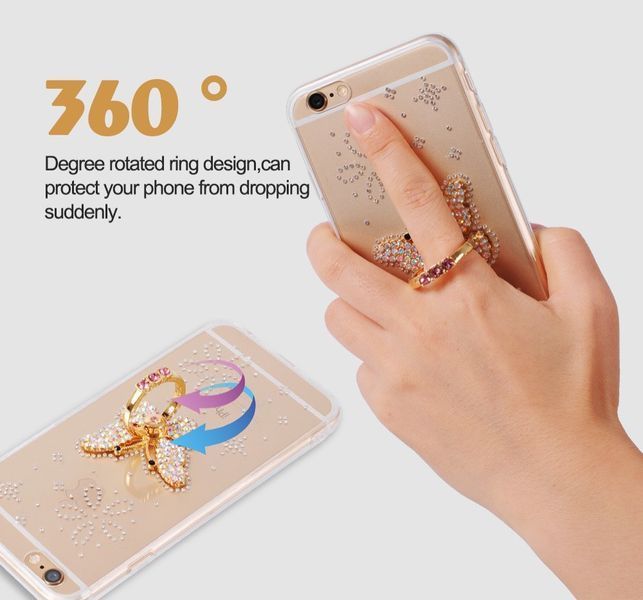 TPU чохол прозорий Ring на Samsung Galaxy S10 Plus (з кільцем-тримачем) 017623 фото