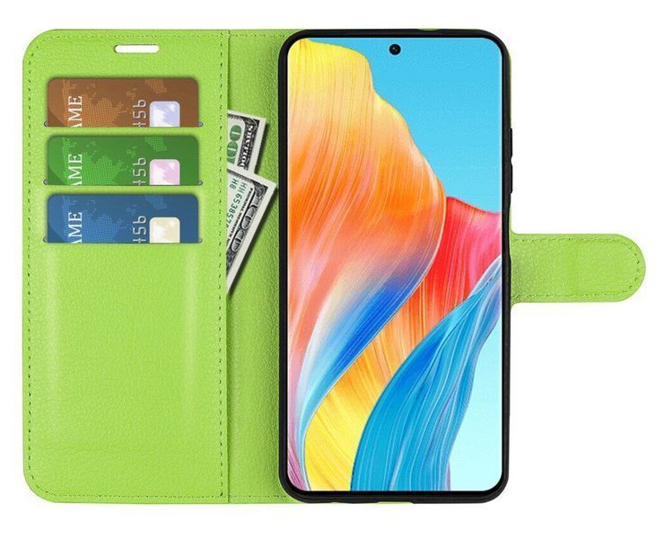 Чохол книжка Lichee для OPPO A38 зелений 093103 фото
