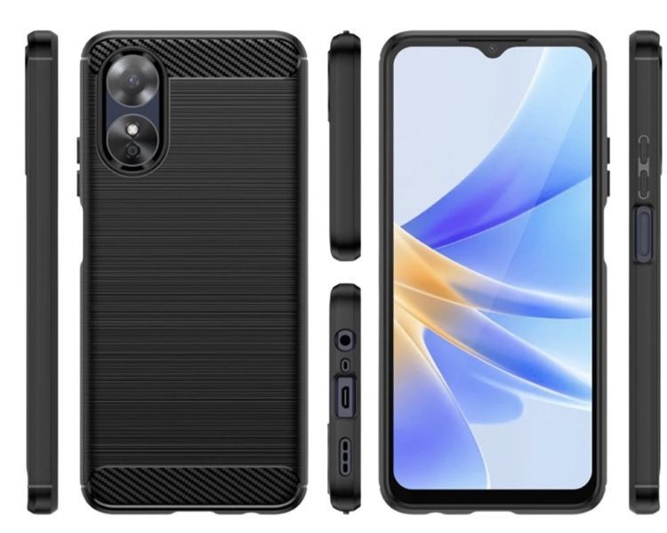 TPU чохол накладка Urban для OPPO A17 / чорний 087507 фото