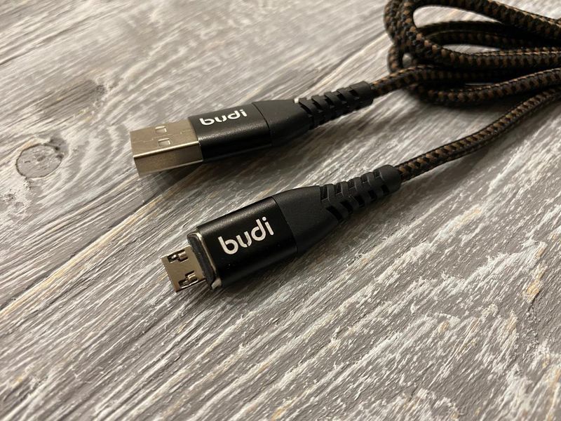 Магнітний кабель Budi на Micro-usb (2.4 A) 1m 81567 фото