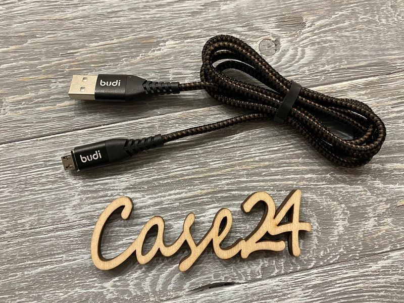 Магнітний кабель Budi на Micro-usb (2.4 A) 1m 81567 фото