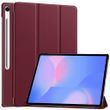 Чохол книжка Crazy Horse на планшет Samsung Galaxy Tab S10 FE Plus (13.1") / бордовий
