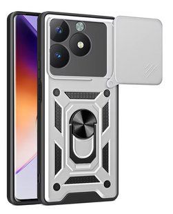 PC + TPU чехол Camshield Armor для Realme C61 (RMX3930) / серебристый 097666 фото