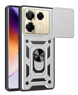 PC + TPU чехол Camshield Armor для Infinix Note 40 Pro Plus / серебристый 200437 фото