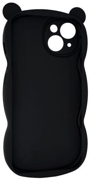 Силіконовий 3D чохол Hello Bear для iPhone 14 / black 202497 фото