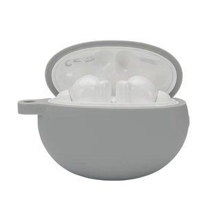 Силиконовый чехол с карабином для Huawei FreeBuds 5i серый 89580 фото