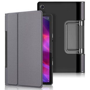 Кожаный чехол книжка Crazy Horse для Lenovo Yoga Tab 11 серый 093957 фото