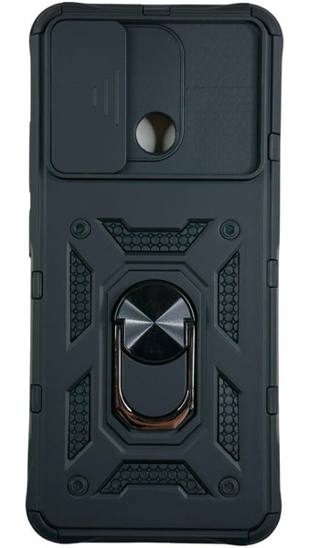 PC + TPU чохол Camshield armor на Xiaomi Redmi 12C / чорний 088828 фото