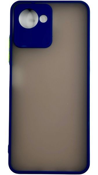 TPU чохол накладка Matte Color Case для Realme C30 синій 092639 фото