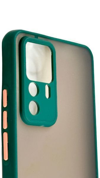 TPU чохол накладка Matte Color Case для Xiaomi 12T темно-зелений 092089 фото