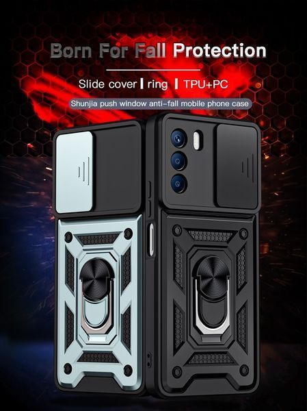 PC + TPU чехол Camshield Armor для Infinix Zero 5G / черный 089228 фото