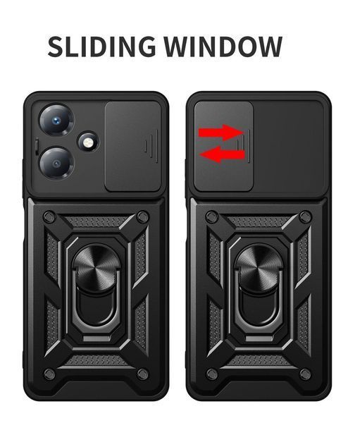 PC + TPU чохол Camshield armor для Infinix Hot 30 Play / чорний 092039 фото