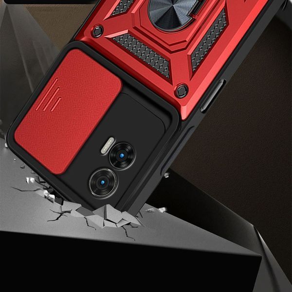 PC + TPU чохол Camshield armor для Motorola Edge 30 Neo / червоний 089379 фото