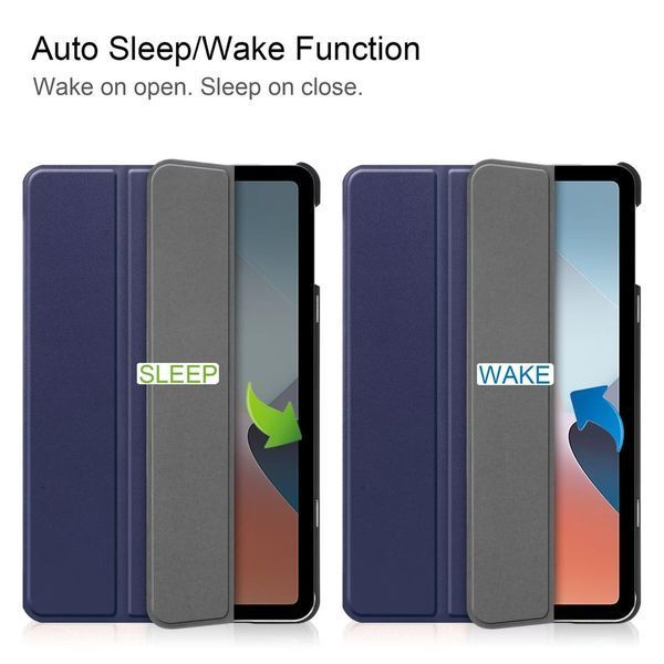 Шкіряний чохол-книжка Crazy Horse для Oppo Pad Air синій 090032 фото