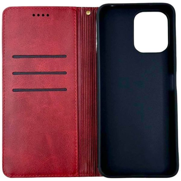 Чехол книжка Amsterdam для Xiaomi Redmi 12 красный 091232 фото