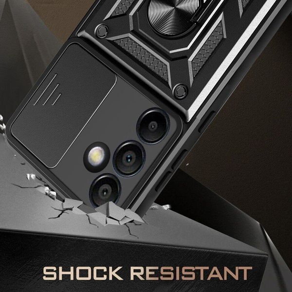 PC + TPU чохол Camshield Armor для Samsung Galaxy S24 FE / чорний 097657 фото