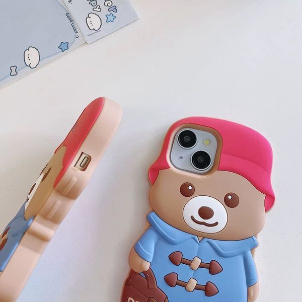 Силіконовий 3D чохол Paddington bear для iPhone 16 099457 фото