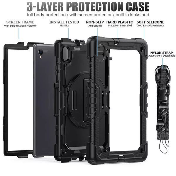Чохол Carbon Armor Tablet на планшет Lenovo Tab K10 (10.3") / чорний 097981 фото