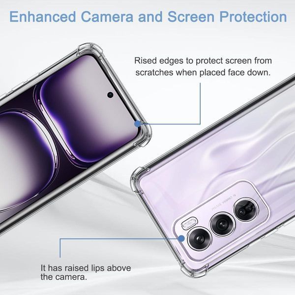 Чохол WXD силіконовий протиударний для OPPO Reno 12 (5G) / прозорий 097430 фото