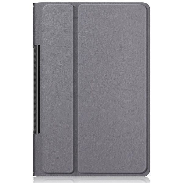Кожаный чехол книжка Crazy Horse для Lenovo Yoga Tab 11 серый 093957 фото