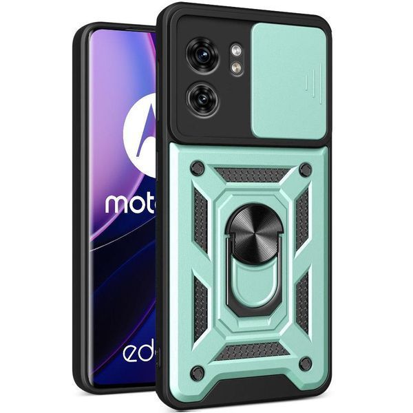PC + TPU чехол Camshield Armor для Motorola Edge 40 / зеленый 093589 фото