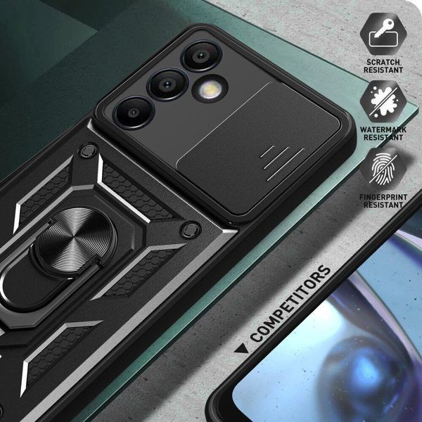 PC + TPU чохол Camshield Armor для Samsung Galaxy S24 FE / чорний 097657 фото