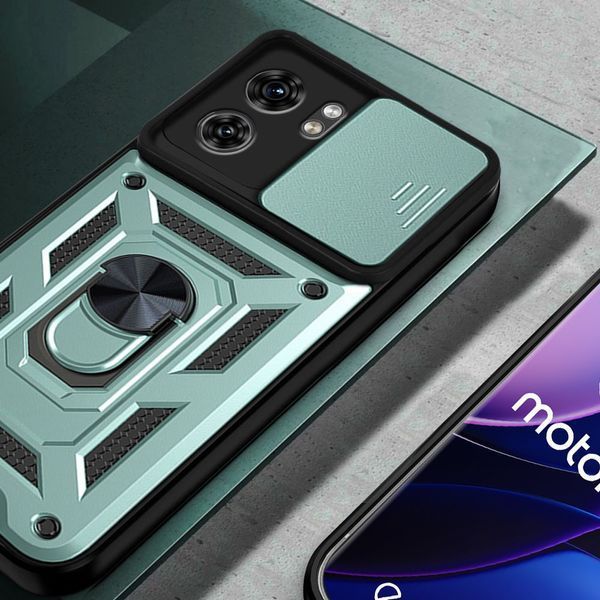 PC + TPU чехол Camshield Armor для Motorola Edge 40 / зеленый 093589 фото