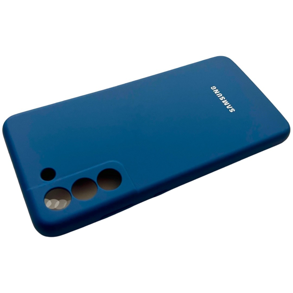 Чехол Soft touch для Samsung Galaxy S21 FE (на самсунг с21 фе) синий 086109 фото
