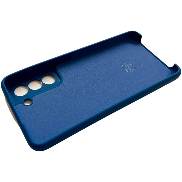 Чехол Soft touch для Samsung Galaxy S21 FE (на самсунг с21 фе) синий 086109 фото
