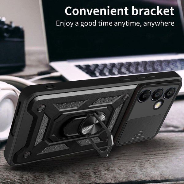 PC + TPU чохол Camshield Armor для Samsung Galaxy S24 FE / чорний 097657 фото
