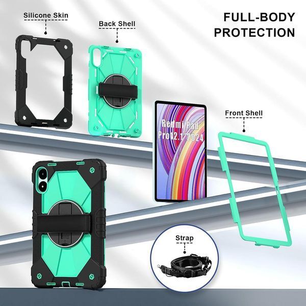 Чехол Protective force на Xiaomi Redmi Pad Pro (12.1") / бирюзовый 097768 фото